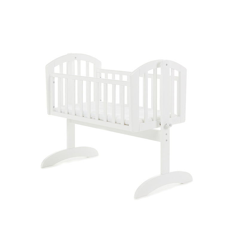 Obaby Sophie Swinging Crib + Foam Mattress - White