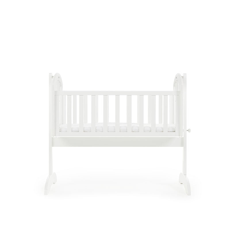 Obaby Sophie Swinging Crib + Foam Mattress - White