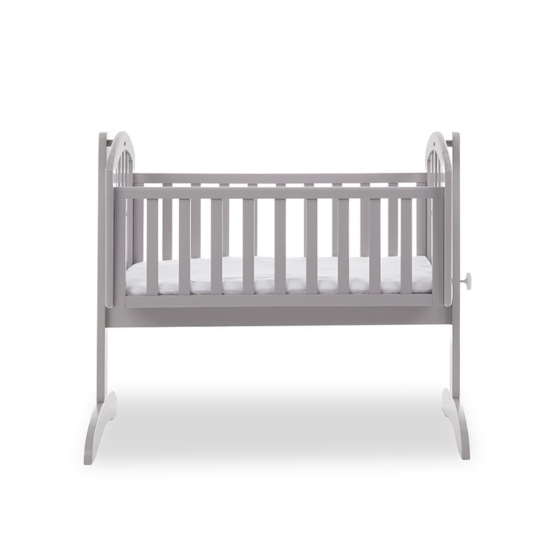 Obaby Sophie Swinging Crib + Foam Mattress - Warm Grey
