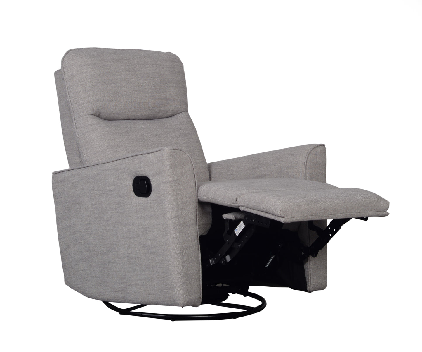 Obaby Savannah Swivel Glider Recliner Chair – Pebble
