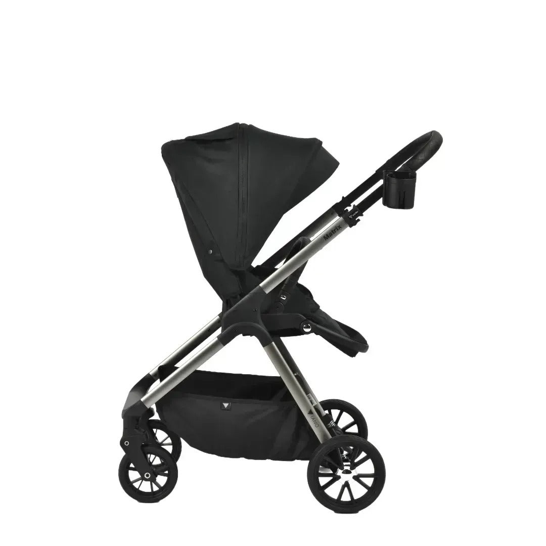 Viano Matrix 3 in 1 Travel System with Isofix Base - Charcoal