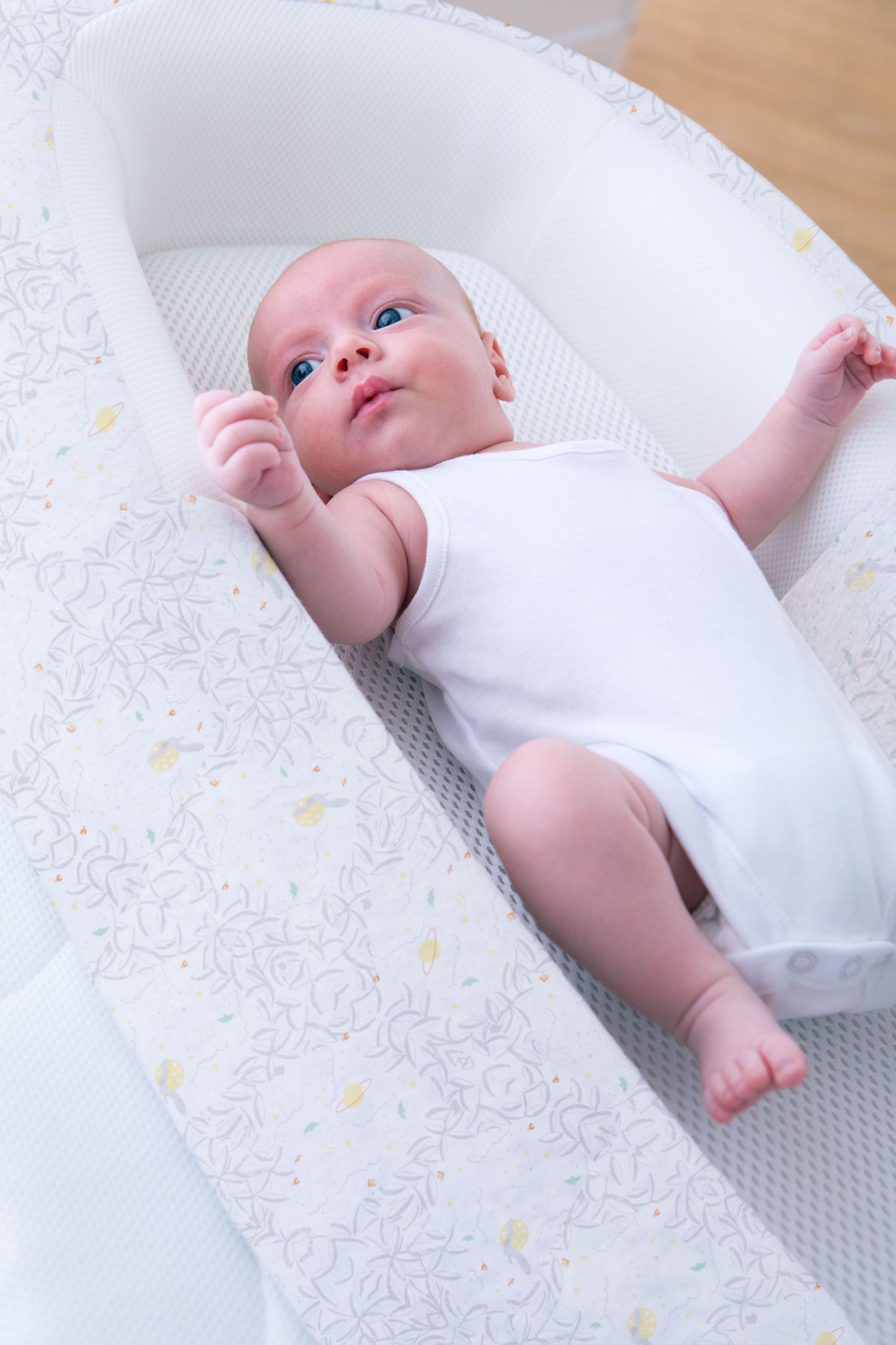 Purflo Sleep Tight Baby Bed – Stargazer White