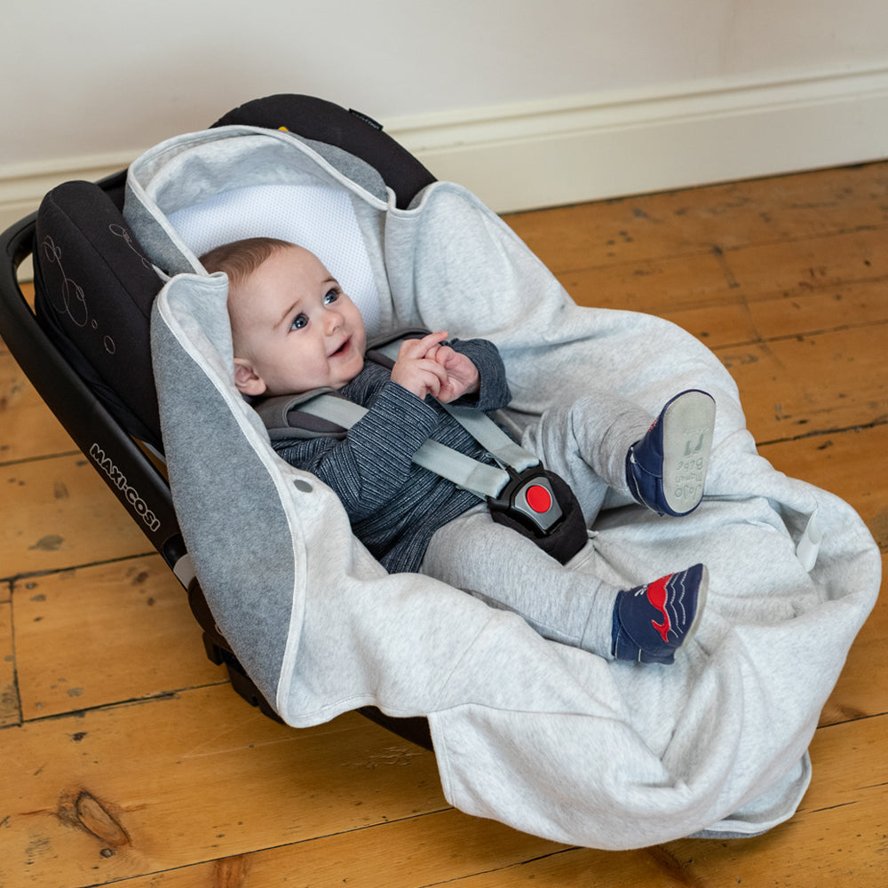 Purflo Cosy Wrap Travel Blanket 0-9M – Minimal Grey