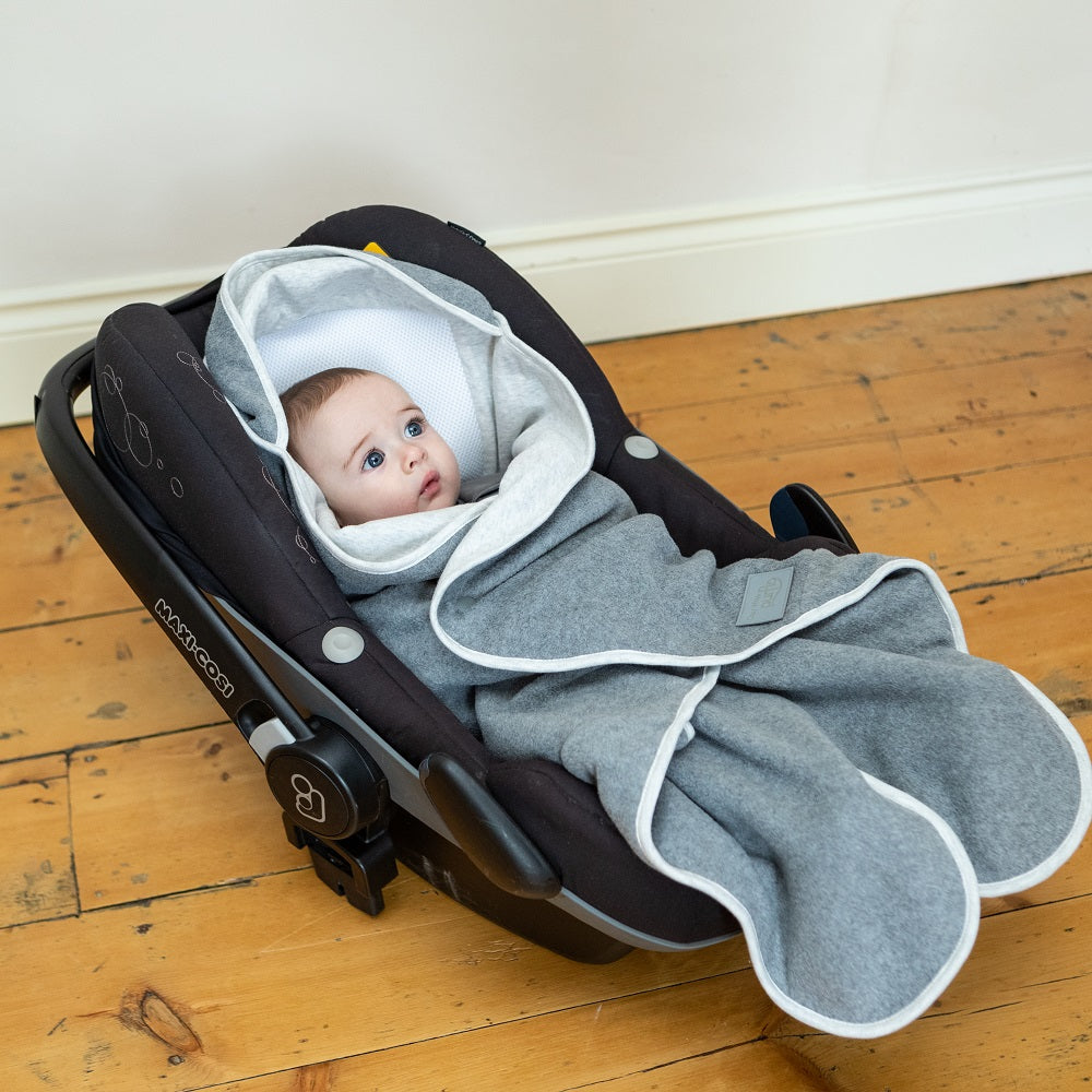 Purflo Cosy Wrap Travel Blanket 0-9M – Minimal Grey