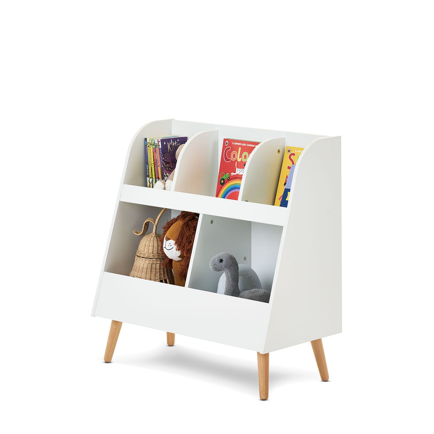 Obaby Maya Toy Storage - White with Natural