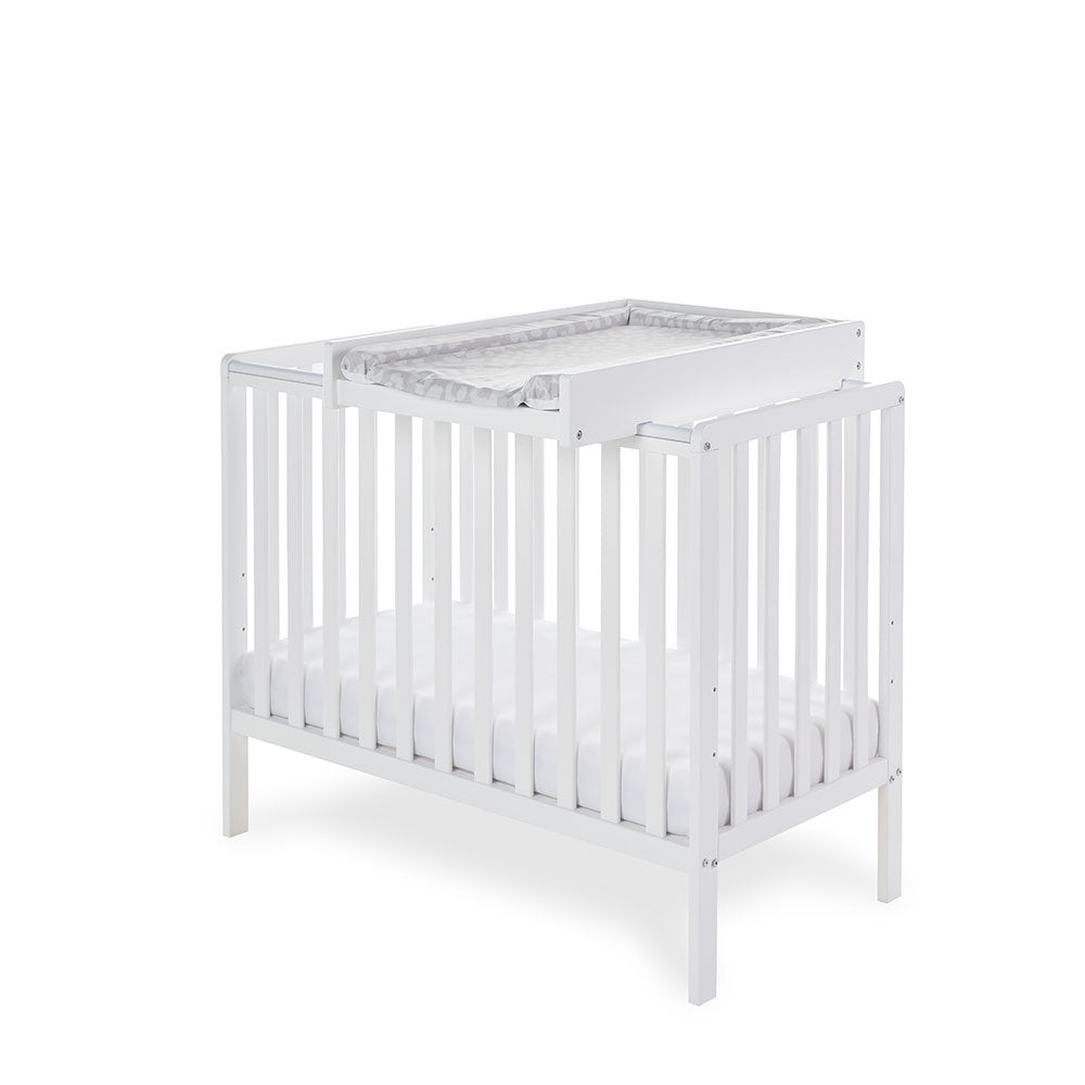 Obaby Bantam Space Saver Cot & Cot Top Changer - White