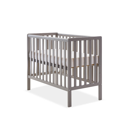 Obaby Bantam Space Saver Cot + Fibre Mattress - Taupe Grey