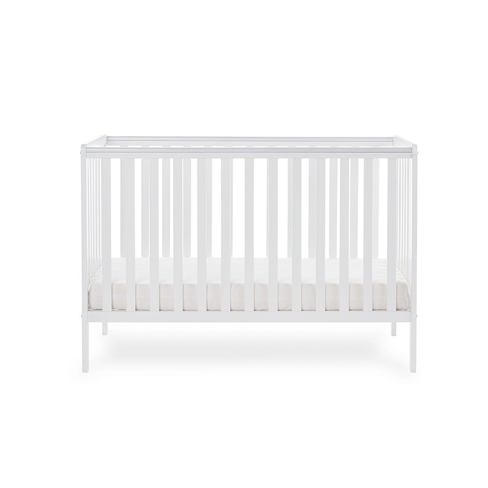 Obaby Bantam Cot & Under Drawer - White