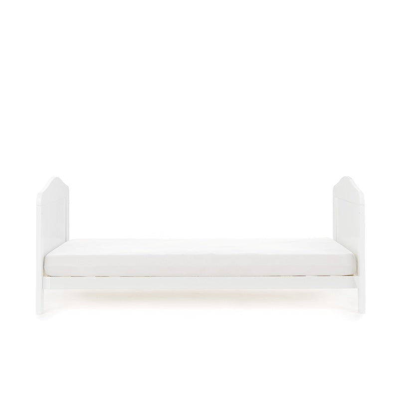 Obaby Whitby Cot Bed + Foam Mattress - White