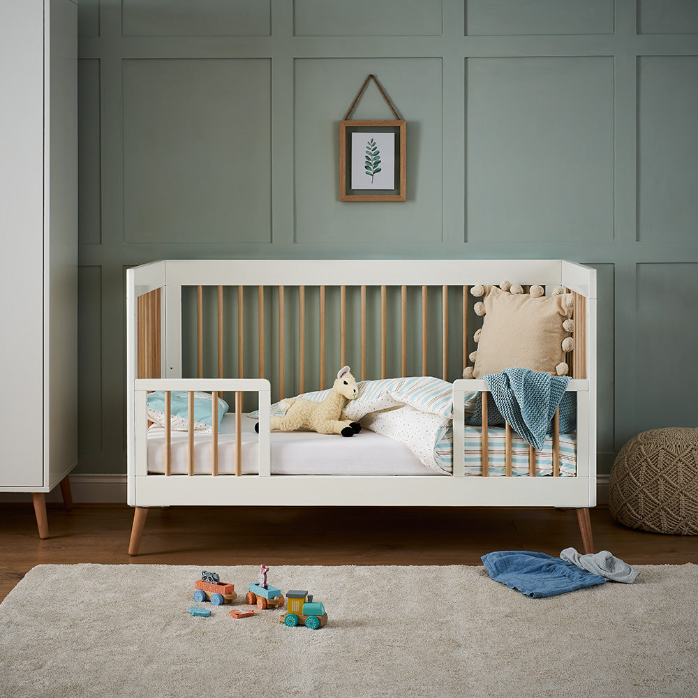 Obaby Maya Cot Bed - White with Natural