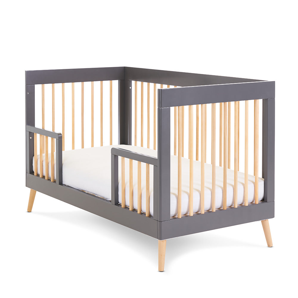 Obaby Maya Cot Bed - Slate with Natural