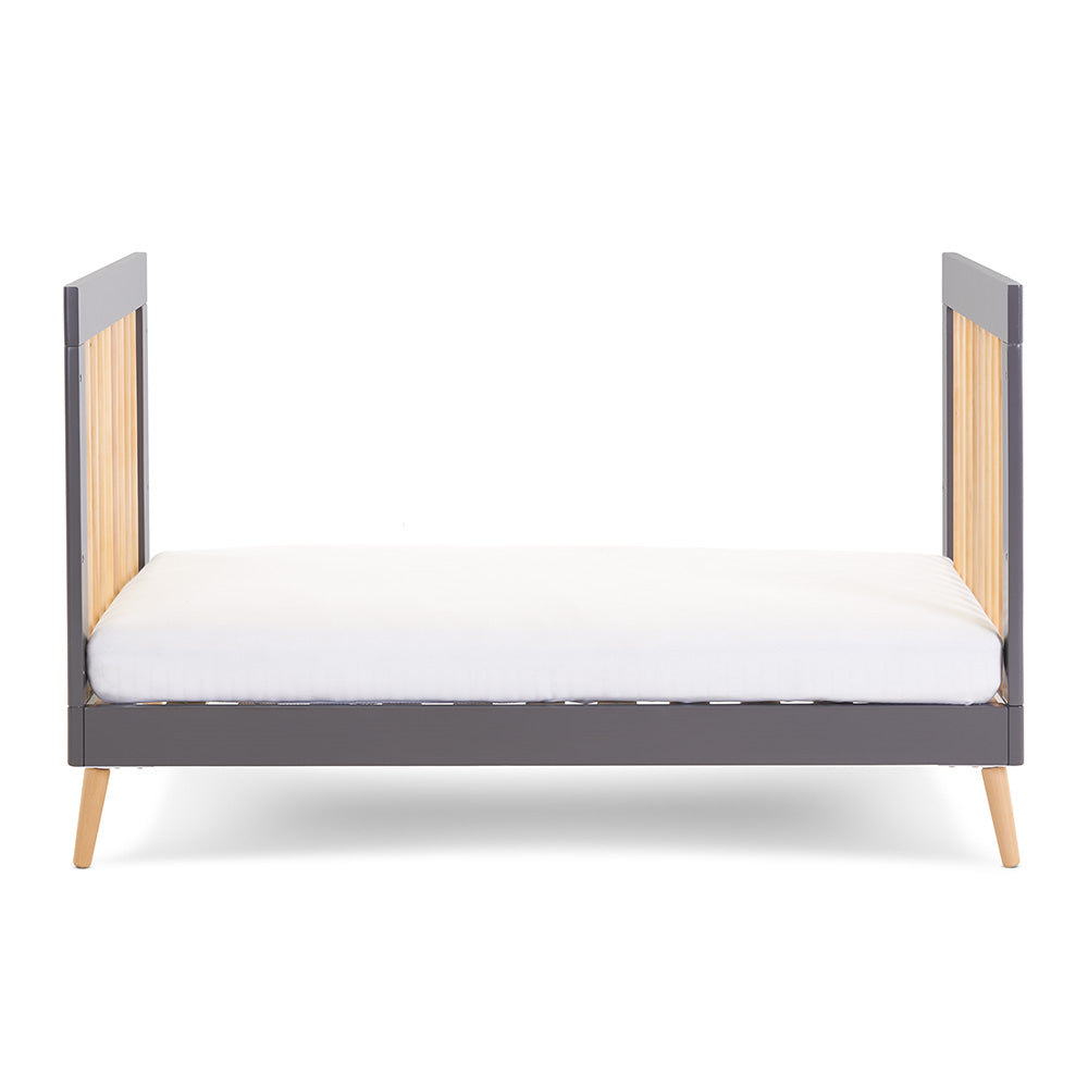 Obaby Maya Cot Bed - Slate with Natural