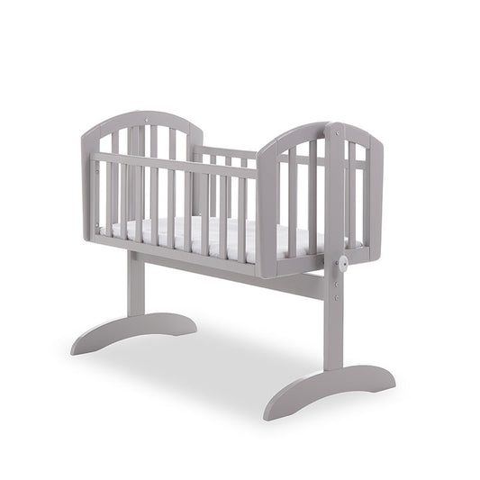 Obaby Sophie Swinging Crib + Foam Mattress - Warm Grey