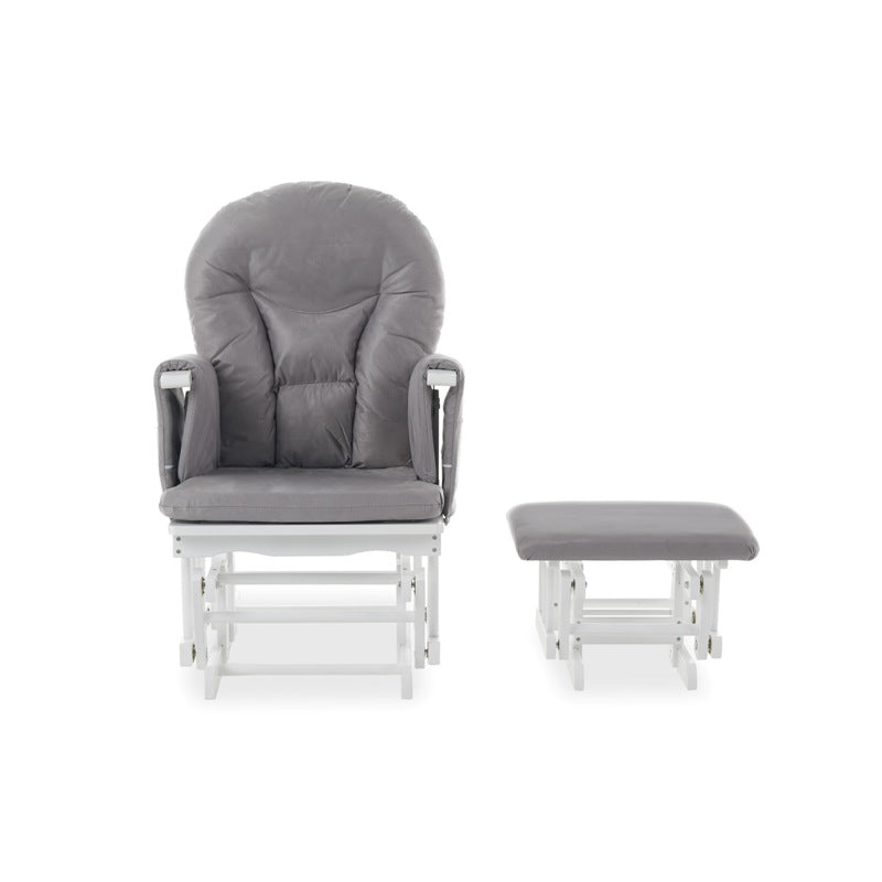 Obaby Reclining Glider Chair and Stool - Grey