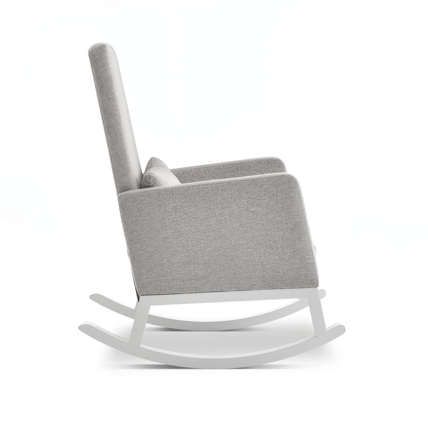 Obaby High Back Rocking Chair  - Silver/Stone