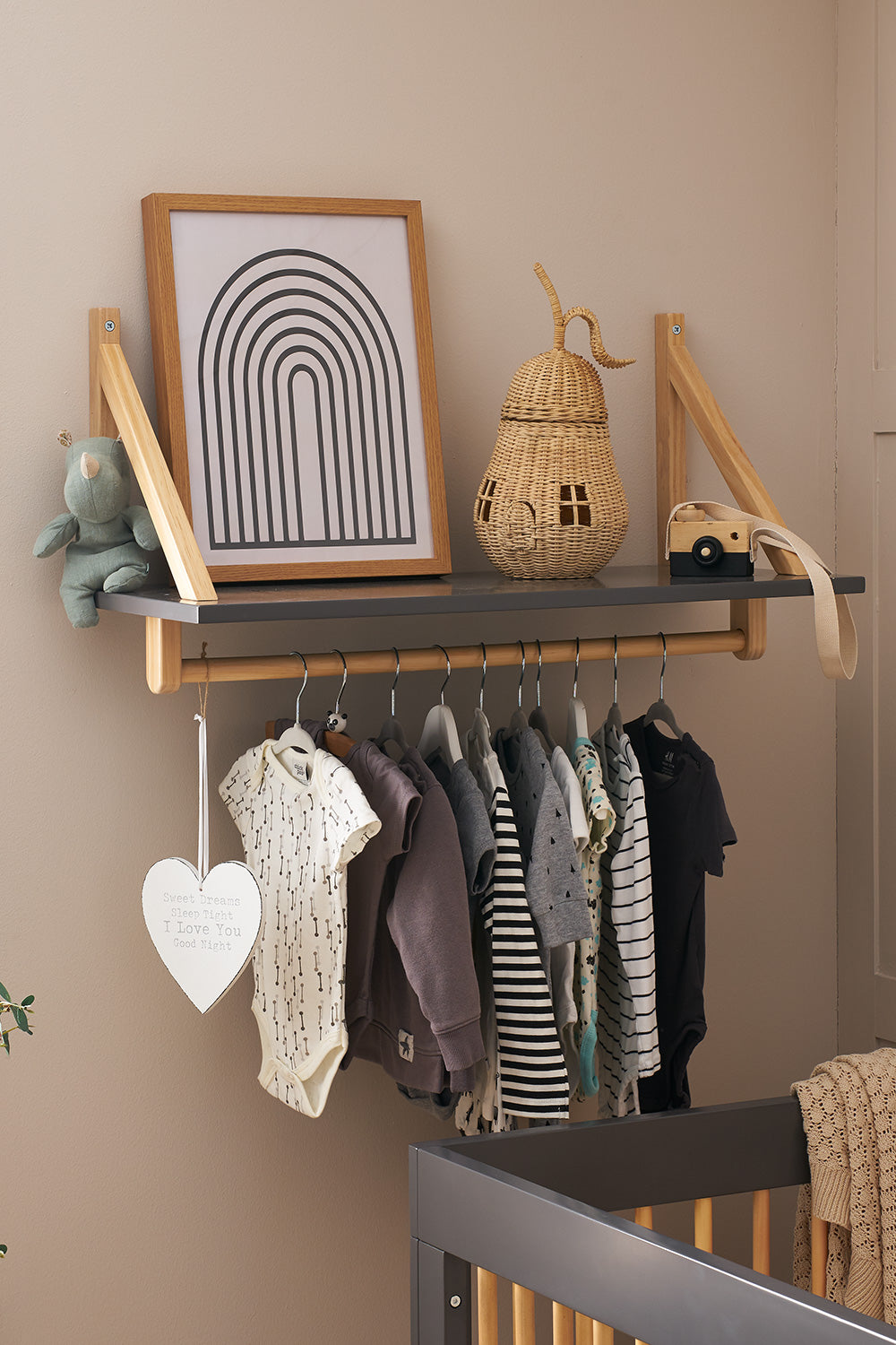 Obaby Maya Shelf - Slate with Natural