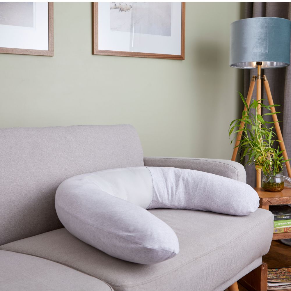 Purflo Breathe Pregnancy Pillow – Minimal Grey