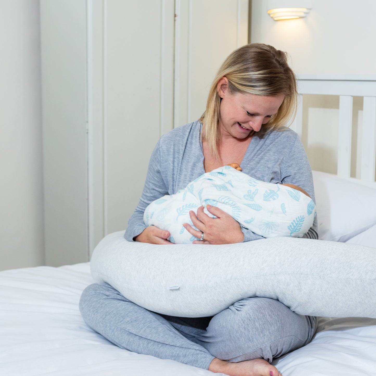 Purflo Breathe Pregnancy Pillow – Minimal Grey