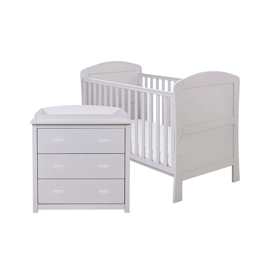 Babymore Aston 2 Piece Nursery Room Set - Grey