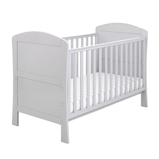 Babymore Aston Drop Side Cot Bed - Grey