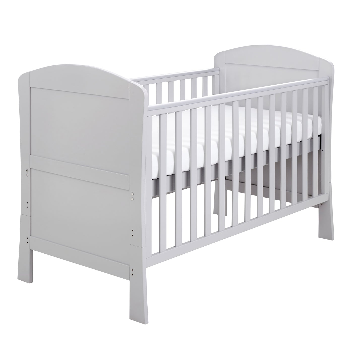 Babymore Aston Drop Side Cot Bed - Grey