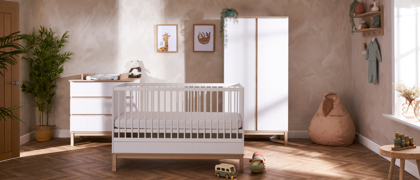 Obaby Astrid 3 Piece Room Set - White