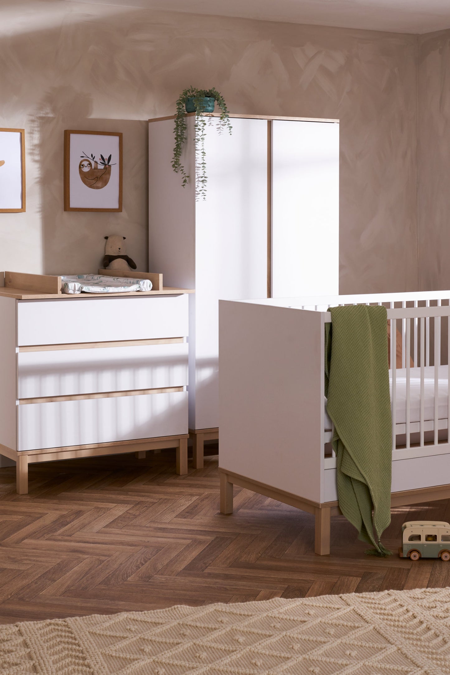 Obaby Astrid 3 Piece Room Set - White