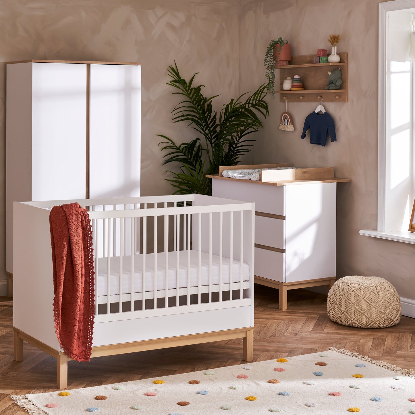 Obaby Astrid Mini 3 Piece Room Set - White