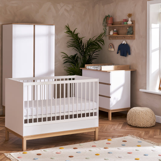 Obaby Astrid Mini 3 Piece Room Set - White