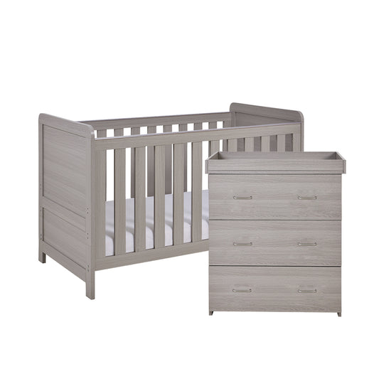 Babymore Caro 2 Piece Nursery Room Set - Grey Wash