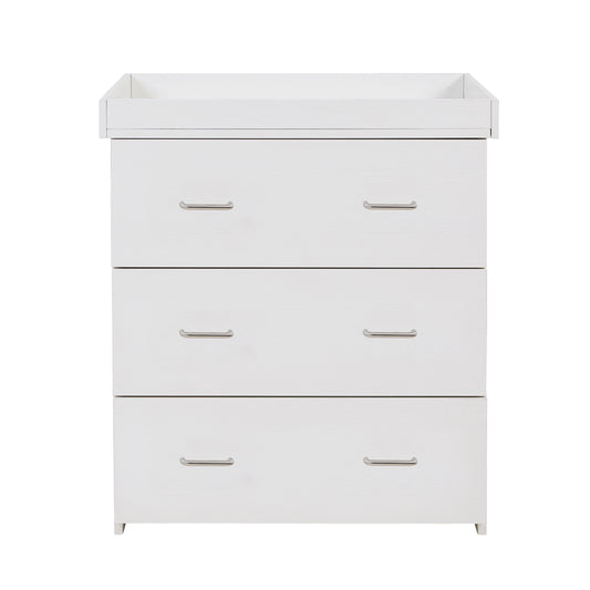 Babymore Caro Nursery Chest Changer - White Wash