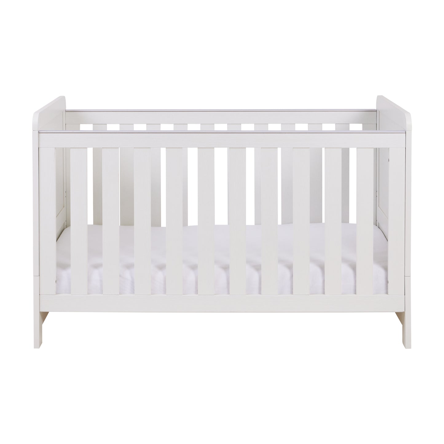 Babymore Caro Cot Bed - White Wash