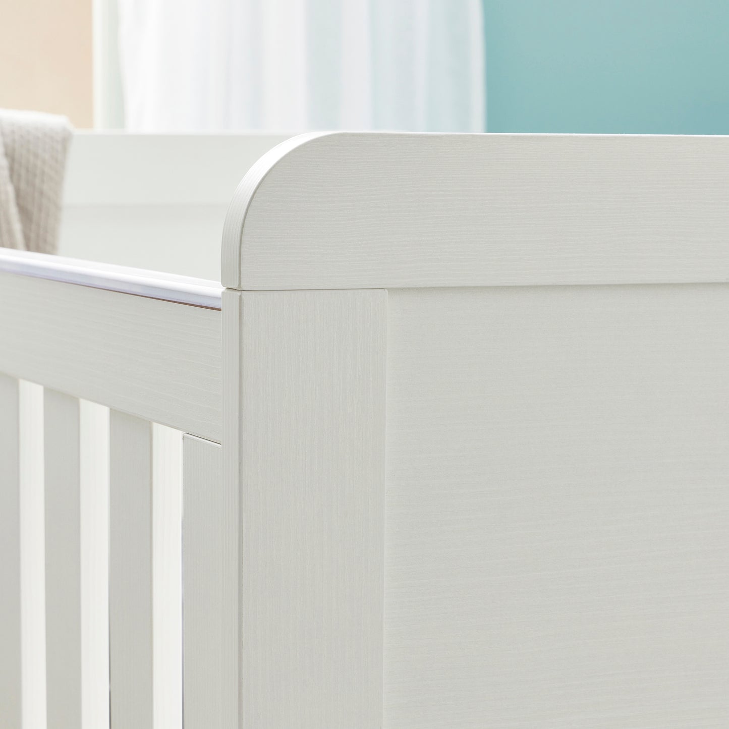 Babymore Caro Mini 2 Piece Nursery Room Set - White Wash