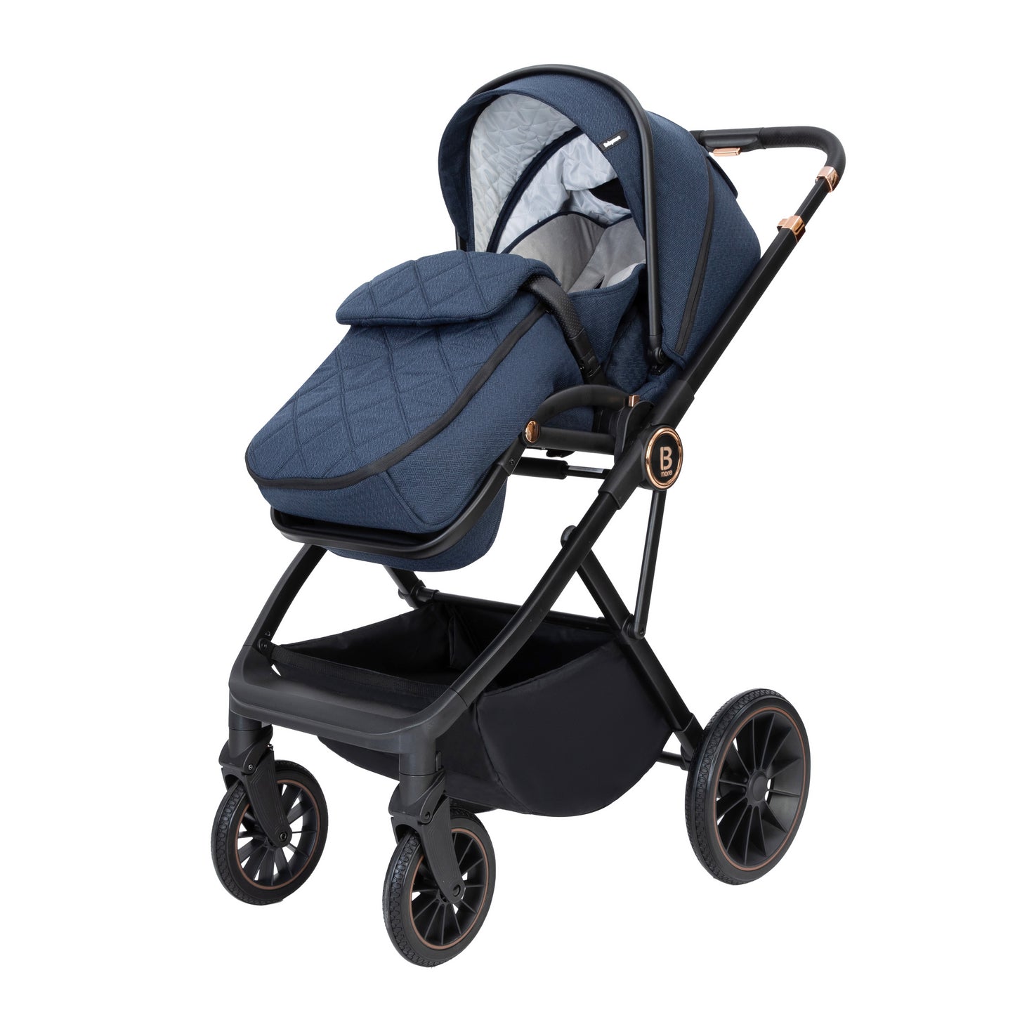 Babymore Chia Travel System Coco with Base - Midnight Blue