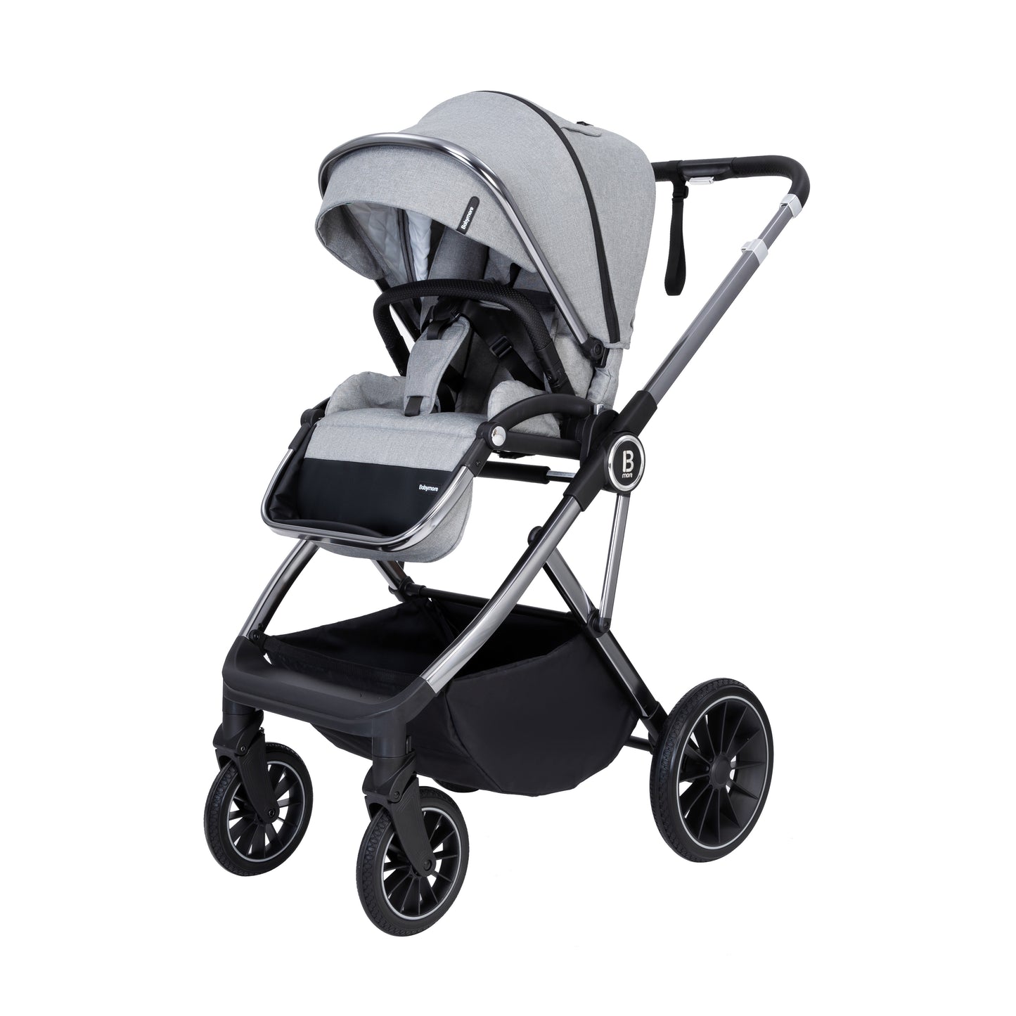 Babymore Chia Travel System Coco with Base - Pearl Grey