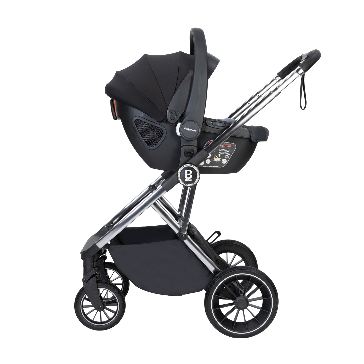 Babymore Chia Travel System Coco with Base - Pearl Grey