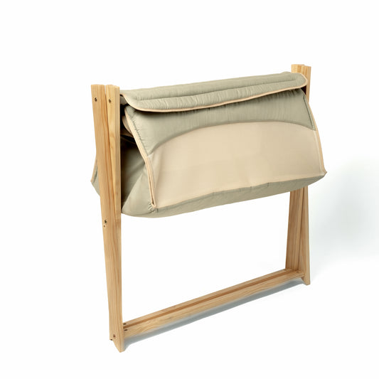 Clair de Lune Sage Organic Folding Crib