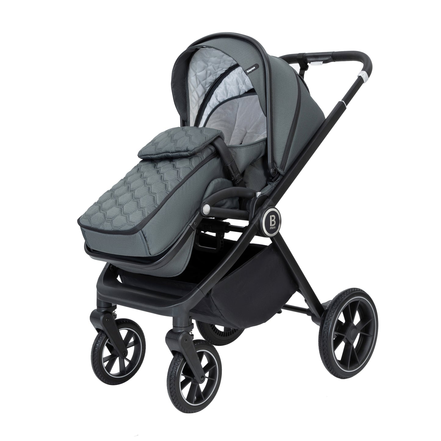 Babymore Kai Travel System Coco with Base - Forest Grey