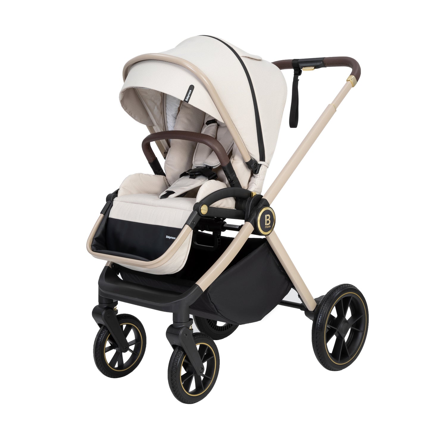 Babymore Kai Travel System Pecan with Base - Sandstone