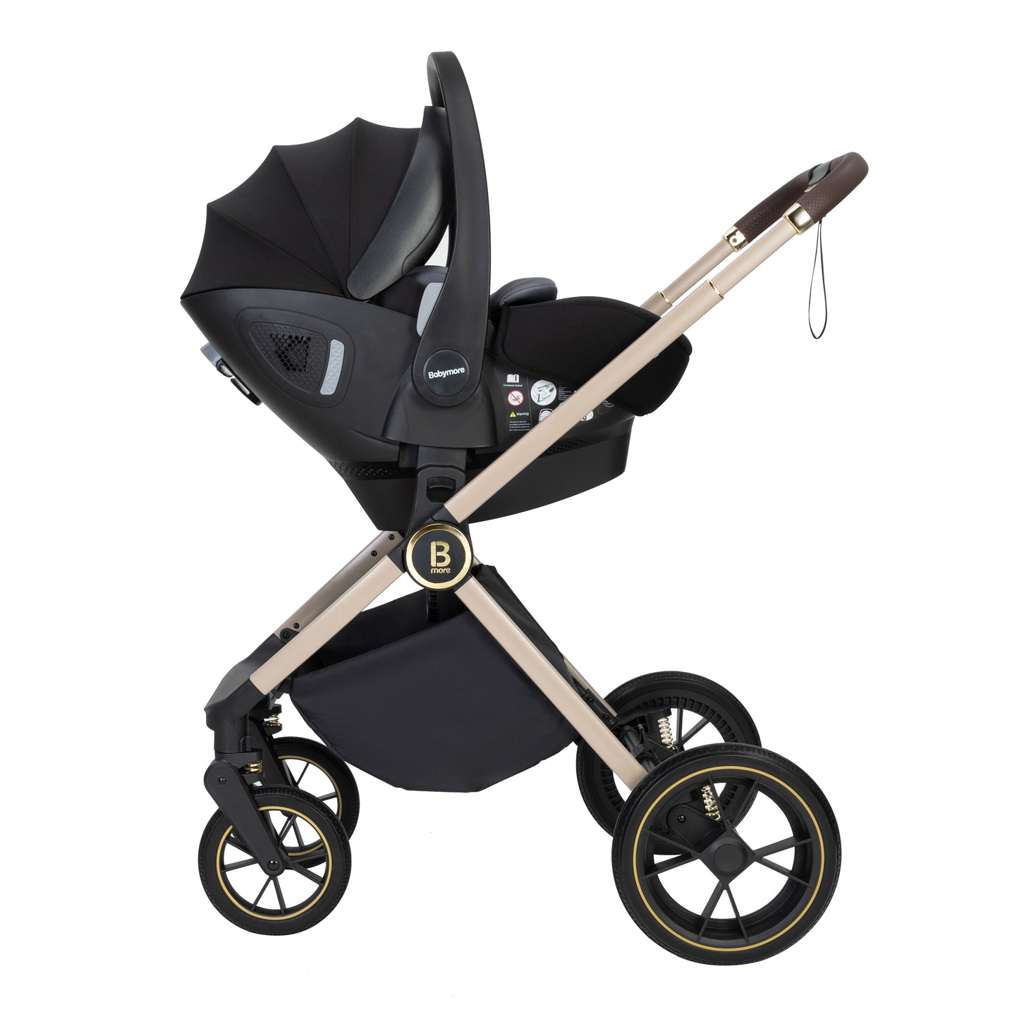 Babymore Kai Travel System Pecan with Base - Sandstone