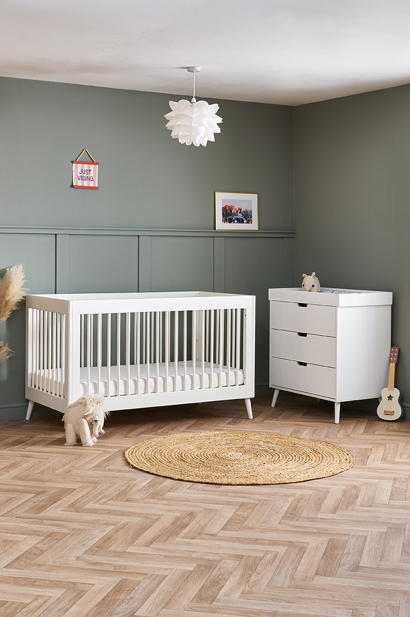 Obaby Maya 2 Piece Room Set - Nordic White