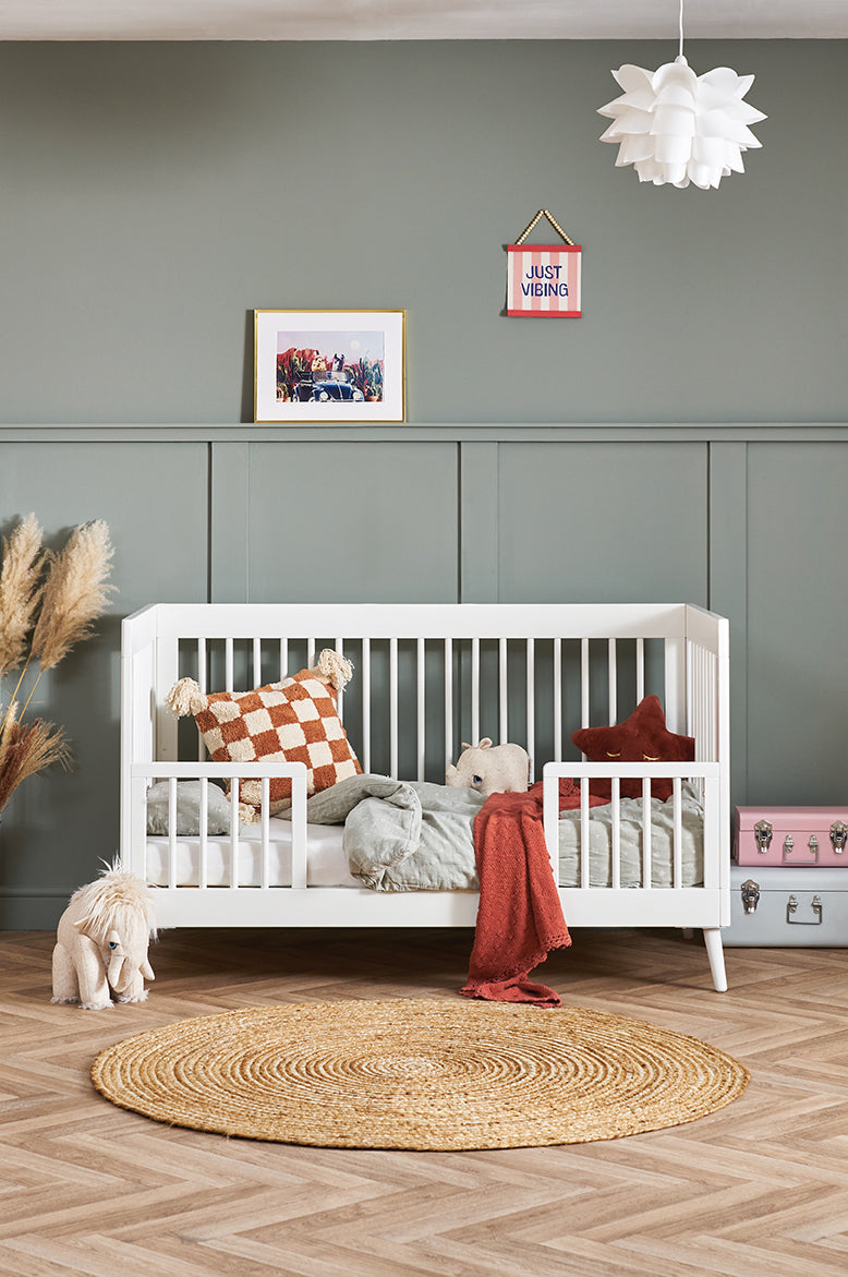 Obaby Maya Cot Bed - Nordic White