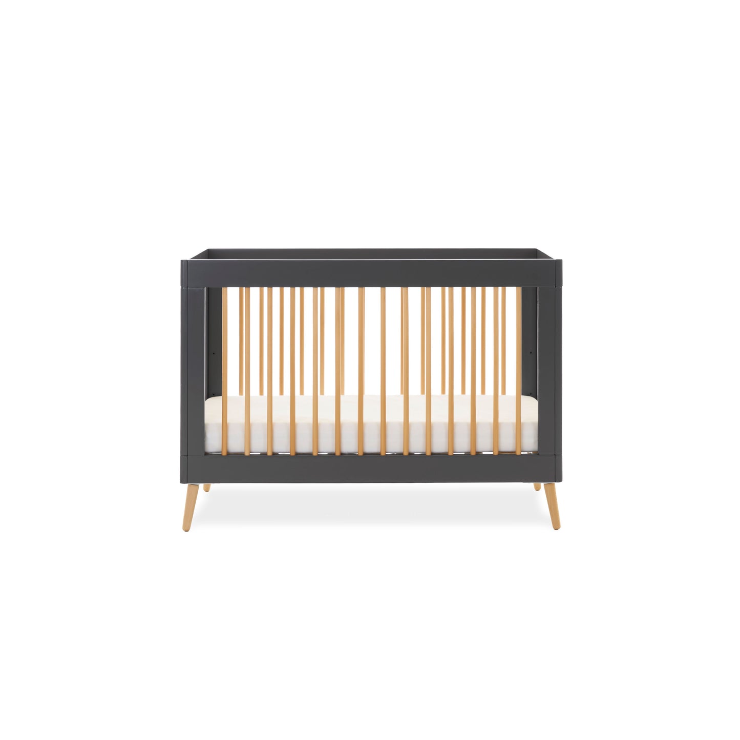 Obaby Maya Mini Cot Bed - Slate with Natural