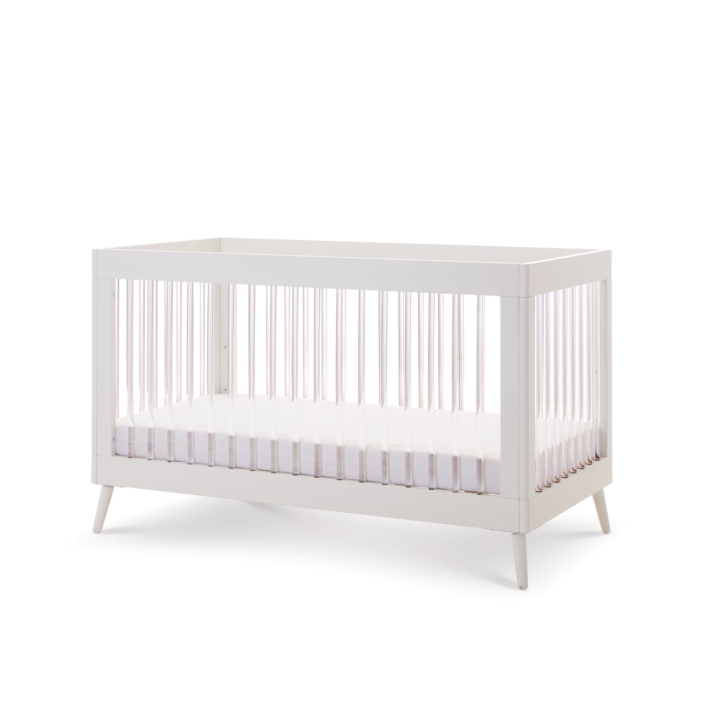 Obaby Maya Cot Bed - White with Acrylic