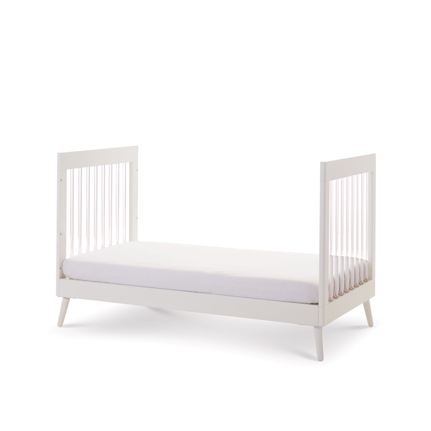 Obaby Maya Cot Bed - White with Acrylic