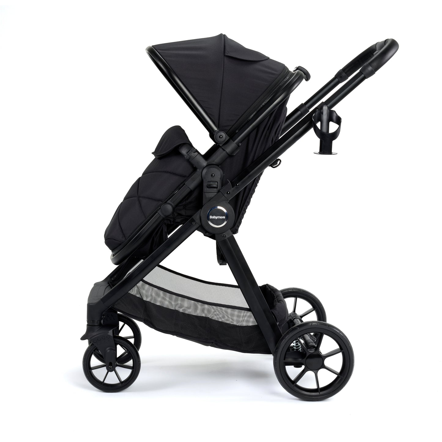 Babymore Mimi 2 in 1 Pram Pushchair - Black