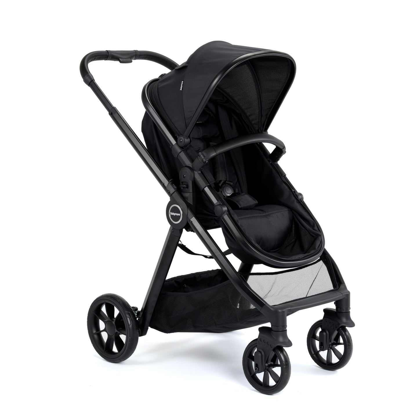 Babymore Mimi 2 in 1 Pram Pushchair - Black