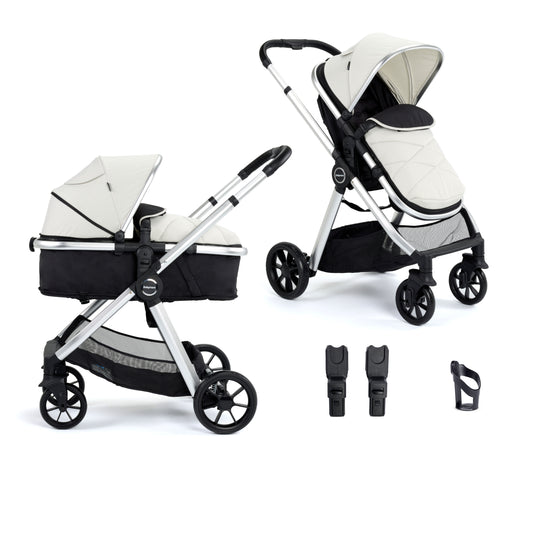 Babymore Mimi 2 in 1 Pram Pushchair - Silver