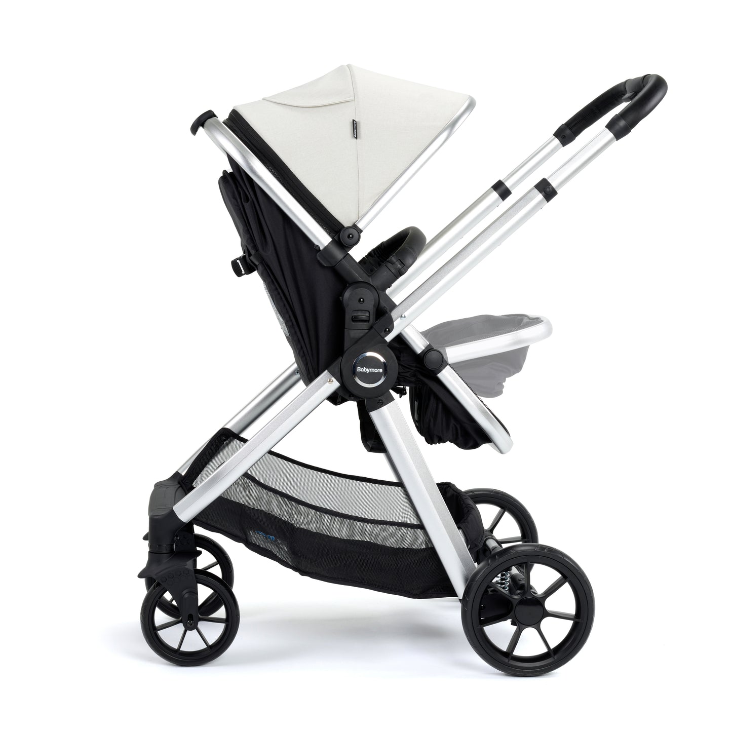 Babymore Mimi 2 in 1 Pram Pushchair - Silver