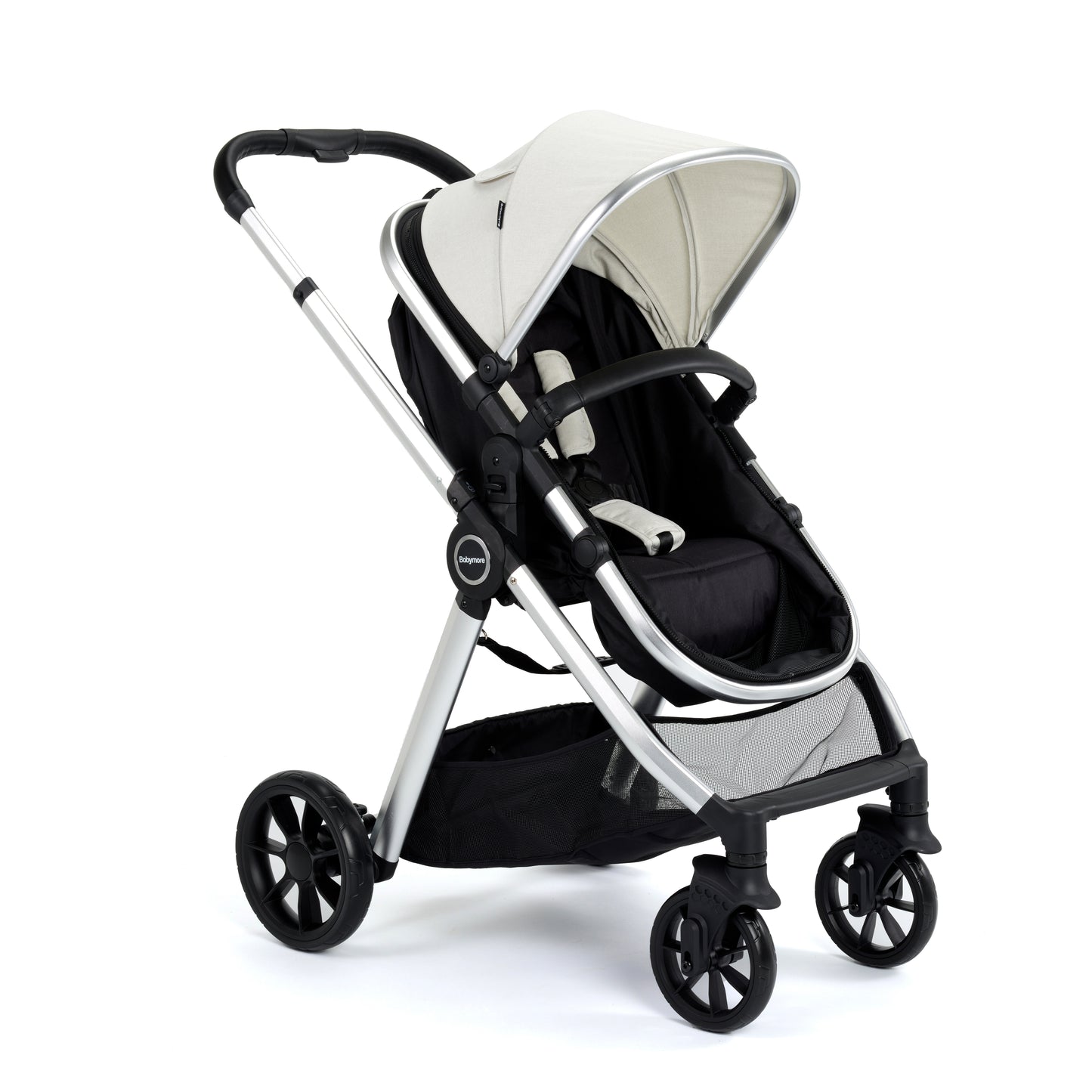 Babymore Mimi 2 in 1 Pram Pushchair - Silver